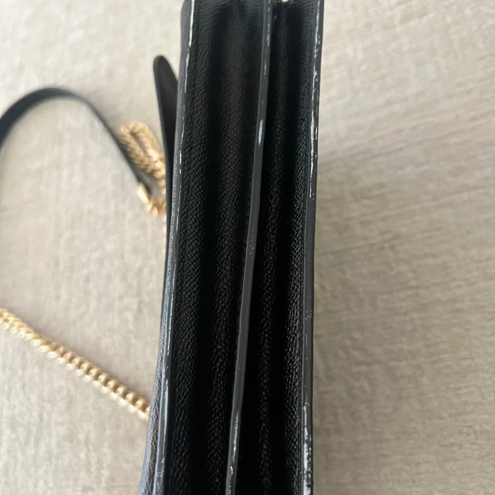 Coach Klare Crossbody Bag In Signature Canvas Gold/Walnut/Black - Picture 13 of 13